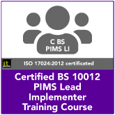 Certified BS 10012 PIMS Lead Implementer Training Course