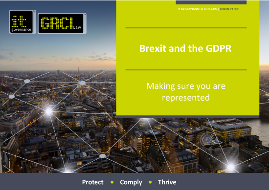 Brexit and the GDPR