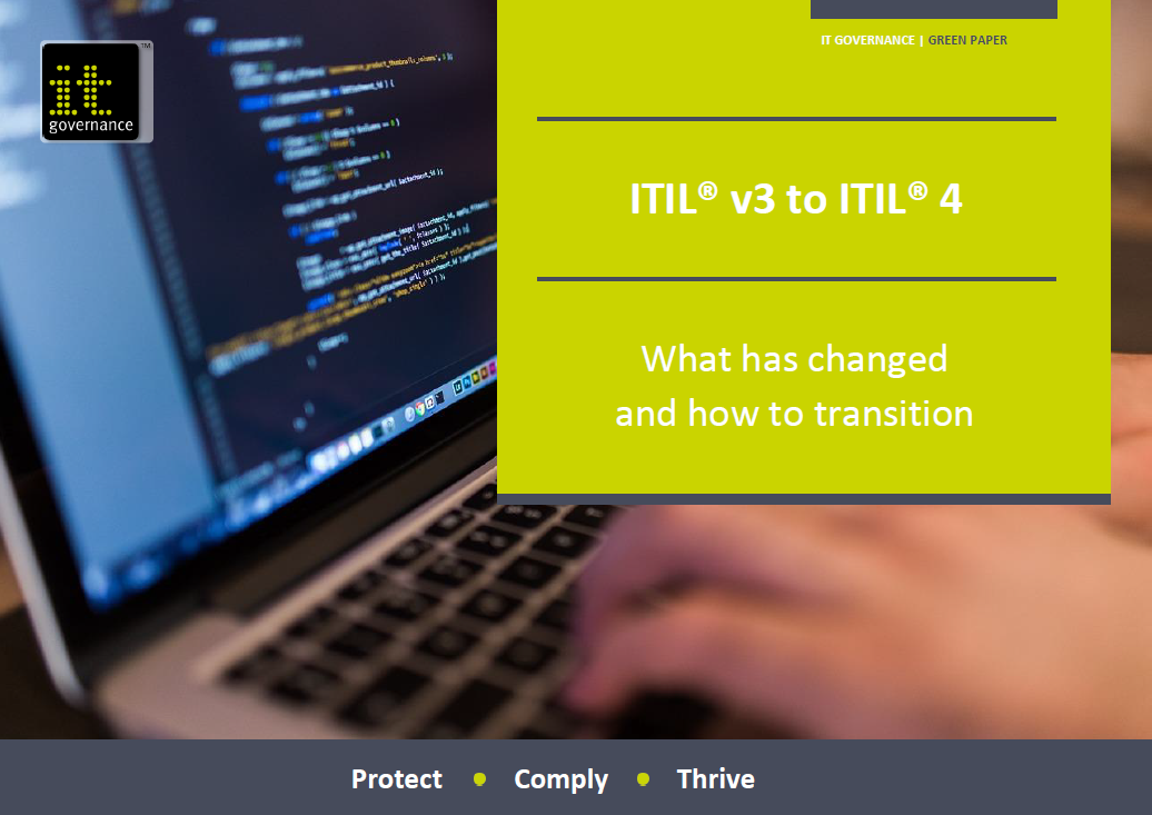 Free brochure: ITIL® v3 to ITIL® 4 – What has changed and how to transition