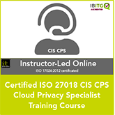 ISO 27018:2019 CIS CPS Cloud Privacy Specialist