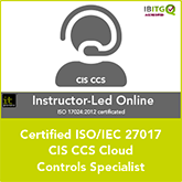 ISO/IEC 27017 CIS CCS Cloud Controls Specialist and exam
