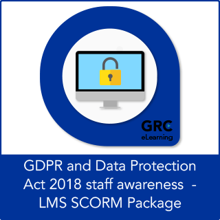 GDPR and DPA 2018 staff awareness – LMS SCORM Package