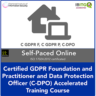 Certified GDPR Foundation, Practitioner and Data Protection Officer (C-DPO) Accelerated Self-Paced Online Combination Training Course
